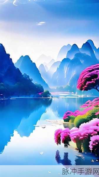 桃花洞口已是溪水潺潺：桃花洞口溪水潺潺，春意盎然景色如画。
