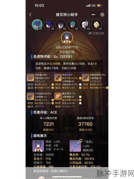 原神雷神毕业面板深度剖析与指南