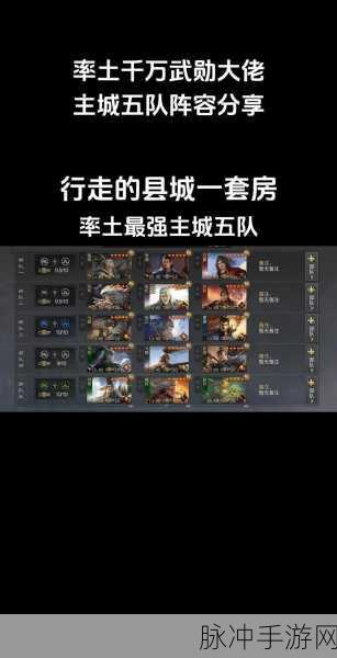 率土之滨 2024 征服最强五队全解析