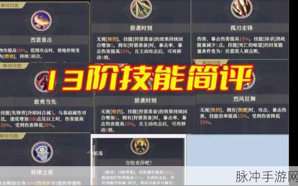 铃兰之剑科尔加点与升阶技能全解析