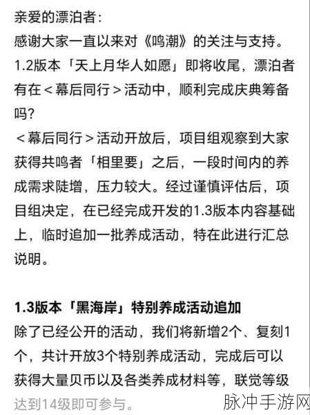 鸣潮信使任务通关秘籍，策略与技巧全解析