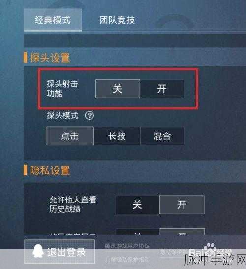 和平精英左右探头按钮消失之谜与解决之道