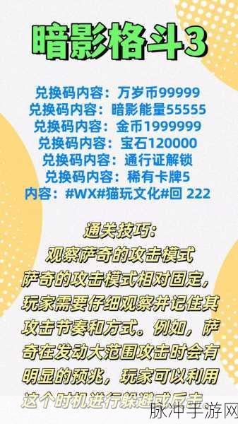 暗影格斗3招式获取秘籍大公开
