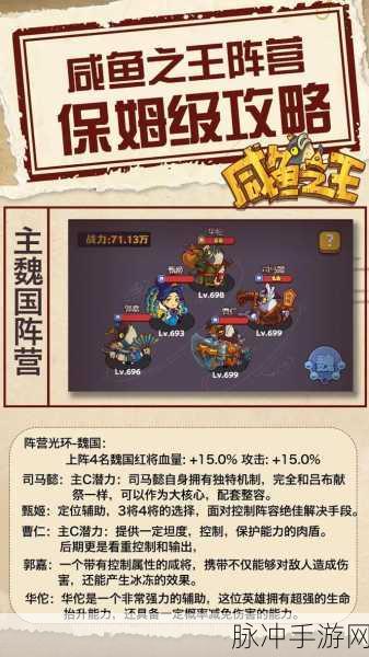 咸鱼之王，揭秘推图最快阵容的奥秘