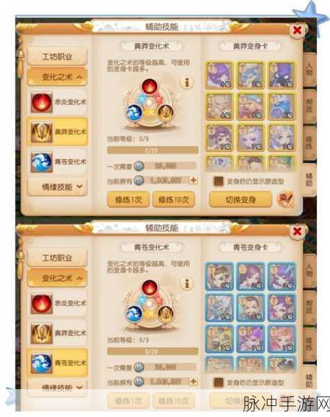 梦幻西游手游变身术全攻略，深度解析变身卡效果