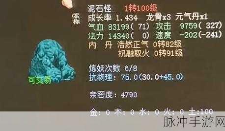 大话西游2泥石怪带高级清明术深度解析