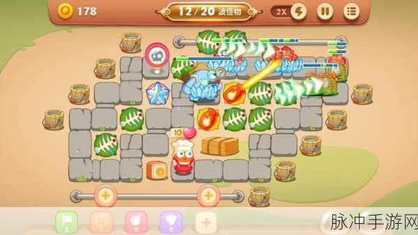 保卫萝卜 3 集市第 5 关金萝卜完美通关秘籍