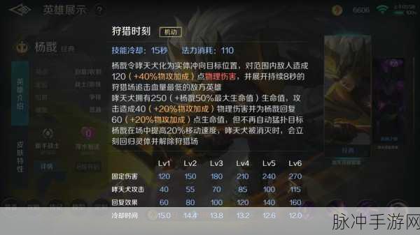 王者荣耀杨戬技能深度解析，伤害与控制并存的战神