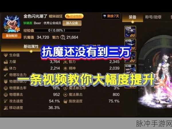 DNF手游攻略,揭秘黑色大地副本的抗魔需求与攻略要点