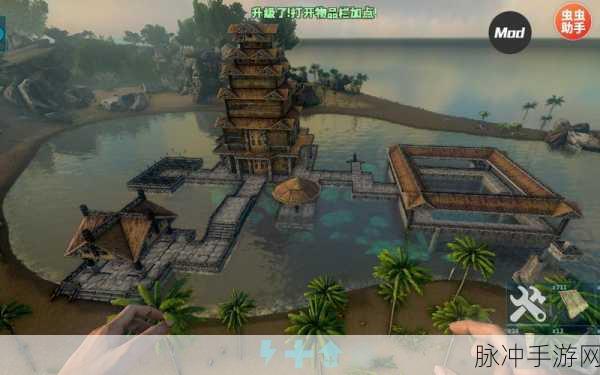 方舟生存进化,石镐制作与石头景点探秘