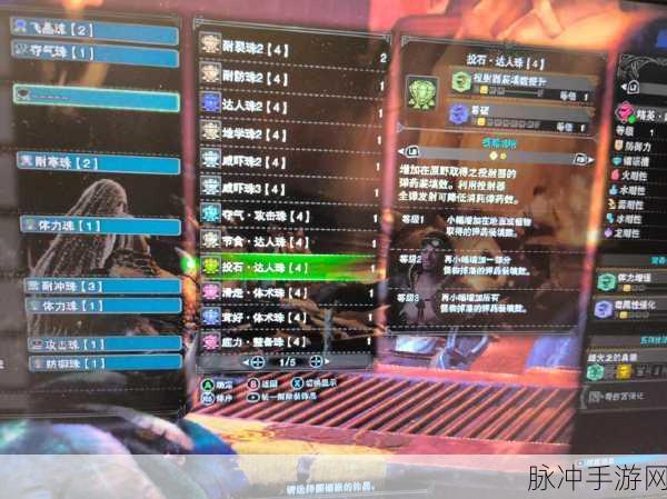 怪物猎人世界珠子系统深度解析,探寻最高等级珠子的奥秘