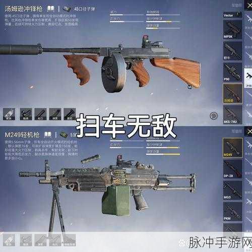 和平精英占点竞技模式武器精选指南，哪些武器助你称霸战场