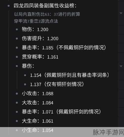 物华弥新之四龙四凤座深度攻略指南