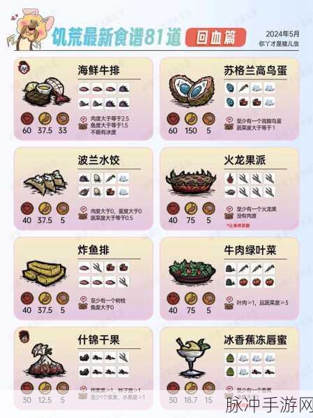 饥荒游戏中那些性价比超高的美味食谱大揭秘