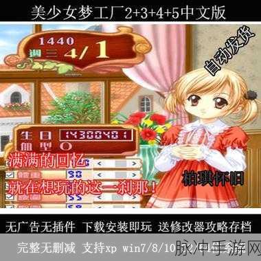 美少女梦工厂4 DS特别版,打造梦幻养成之旅的详尽攻略