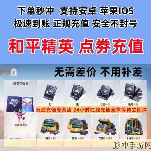 和平精英苹果平板充值全攻略