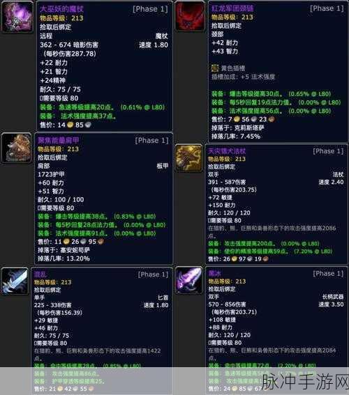 魔兽世界手游版萨格拉斯之墓BOSS掉落装备全攻略