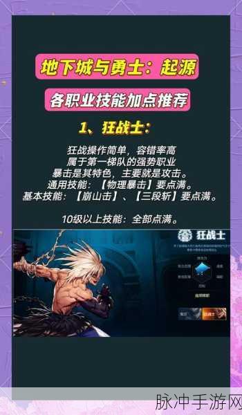DNF 男柔道超强攻略，技能加点与实战技巧