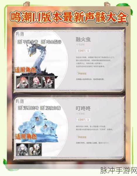鸣潮箭簇熊声骸,神秘生物的全解析