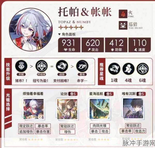 崩坏星穹铁道,托帕培养材料全面指南
