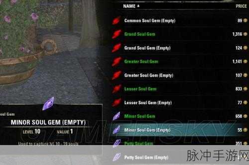 上古卷轴5手游攻略,全面解析五大种族五色灵魂石收集技巧