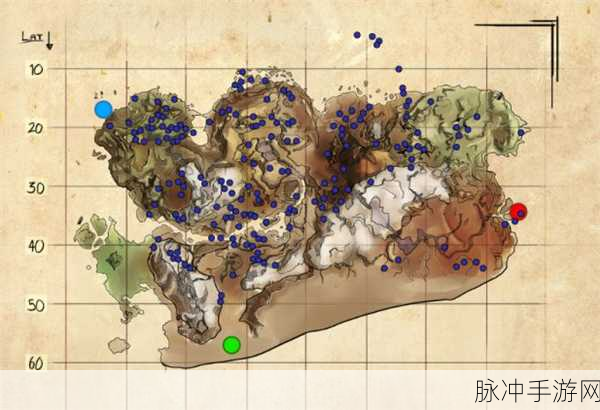 方舟手游仙境探索,方舟生存进化仙境地图阿根廷巨鹰高等级位置详解