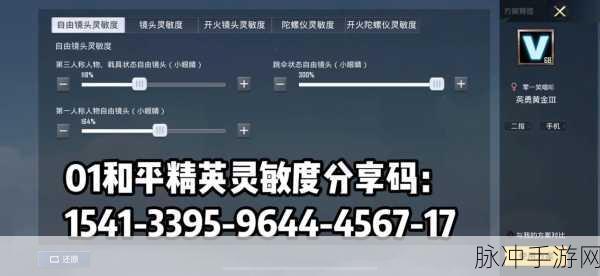 和平精英战神灵敏度全面解析，助你登顶游戏巅峰