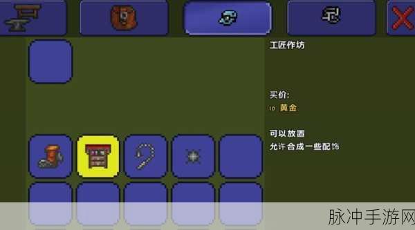 泰拉瑞亚深度攻略，解锁工匠作坊与灵雾的奥秘