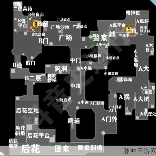 CF手游沙漠灰地图屋顶BUG探索详解与实战指南，如何巧妙卡法制胜？