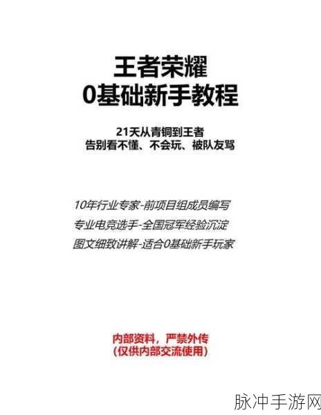王者荣耀新手攻略秘籍，掌握技巧，迅速上手并赢得比赛