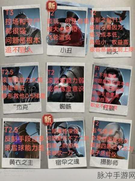 第五人格角色强度全解析,人物排名与攻略指南