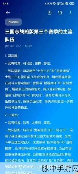 三国志战略版深度攻略,兵贵先声秘策详解,策略性进攻的先行之道与实战运用