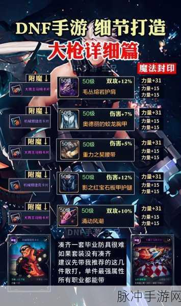 地下城与勇士手游,大枪职业深度解析与实战攻略