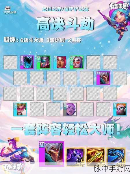 云顶之弈鸟盾六法流搭配全攻略,解锁法师阵容的极致输出
