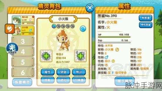 口袋妖怪白金,小火猴技能搭配全攻略