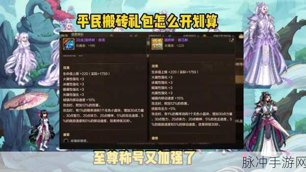 DNF手游攻略,萌萌鲨传说自选礼盒选择指南