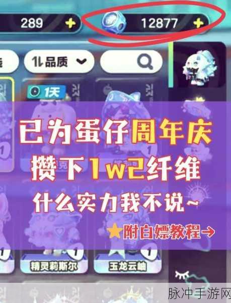 蛋仔派对手游攻略，全面解析潮流纤维的获取与使用