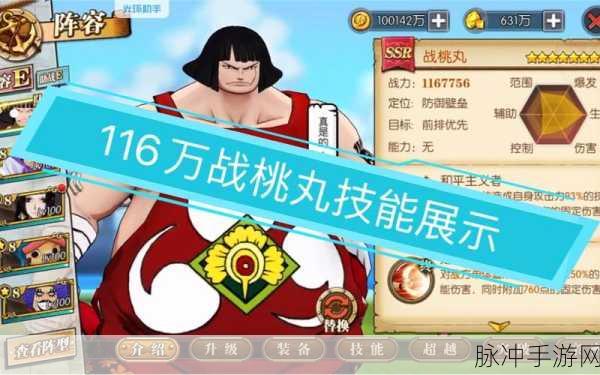 航海王燃烧意志角色攻略，战桃丸技能加点全面推荐与分析