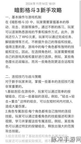 暗影格斗3深度攻略，全面解析暗影能量的获取之道