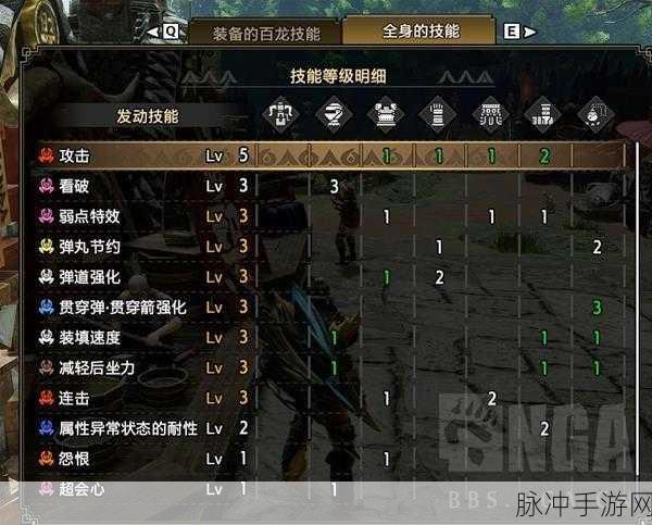 怪物猎人曙光深度攻略，解锁珠子镶嵌等级与搭配策略