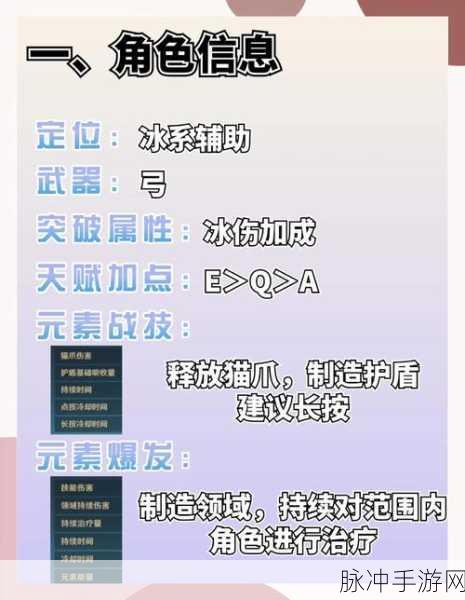 原神手游资讯,迪奥娜角色突破材料与天赋培养素材全攻略
