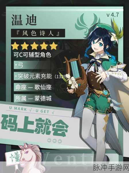 原神角色深度剖析，温迪在当前版本中的价值与培养策略