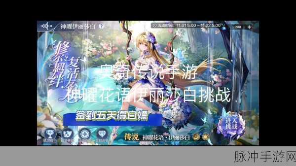 奥奇传说手游伊丽莎白技能全解析,掌握花魂之力,绽放战斗之美