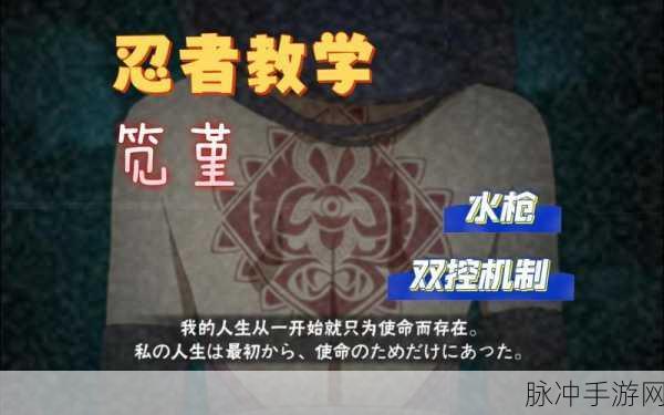 火影忍者新时代手游攻略,深度解析笕堇的性格与战斗技巧