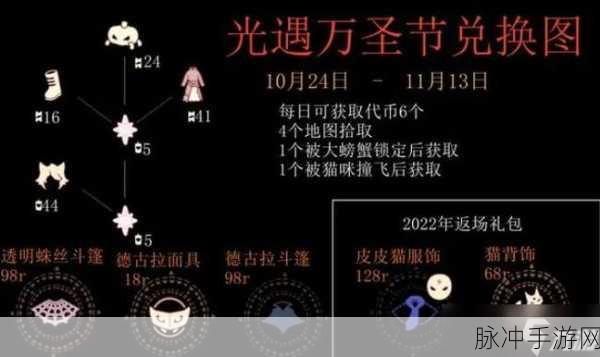 光遇万圣节代币全攻略,每日获取数量与兑换详解