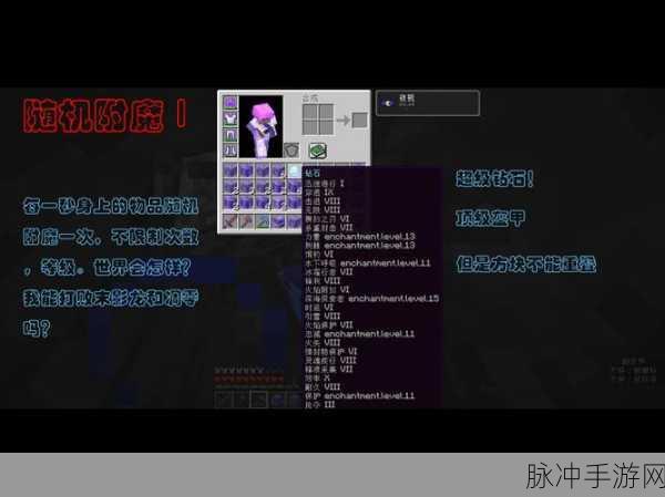 我的世界,揭秘附魔书与武器附魔的奇幻魔法之旅