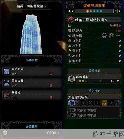 怪物猎人OL,技能点数深度解析与实战攻略