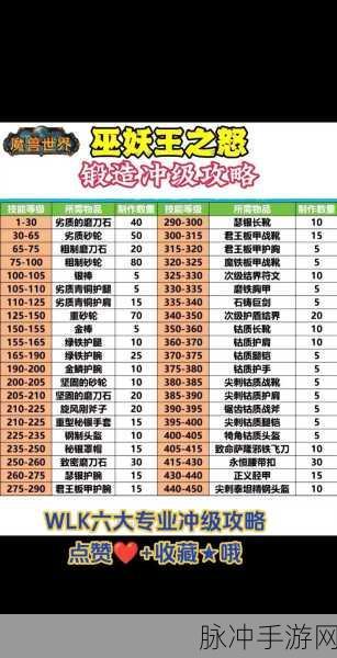 魔兽世界WLK版本等级深度剖析——全面解读WLK的各级别特色与挑战