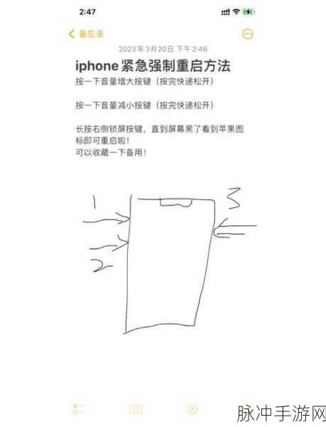 苹果手机强制关机攻略,手游玩家必备应急技巧