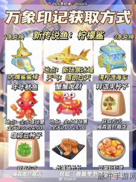 摩尔庄园手游新食谱揭秘,超详细锦鲤鱼块制作秘籍全解析